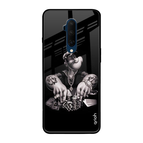 Gambling Problem OnePlus 7T Pro Glass Back Cover Online