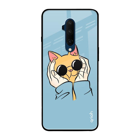 Adorable Cute Kitty OnePlus 7T Pro Glass Back Cover Online