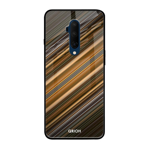 Diagonal Slash Pattern OnePlus 7T Pro Glass Back Cover Online