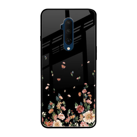 Floating Floral Print OnePlus 7T Pro Glass Back Cover Online