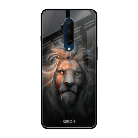 Devil Lion OnePlus 7T Pro Glass Back Cover Online