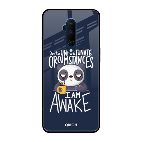 Struggling Panda OnePlus 7T Pro Glass Back Cover Online