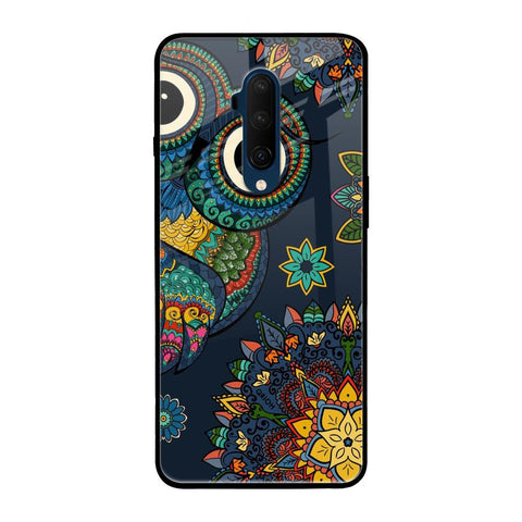 Owl Art OnePlus 7T Pro Glass Back Cover Online