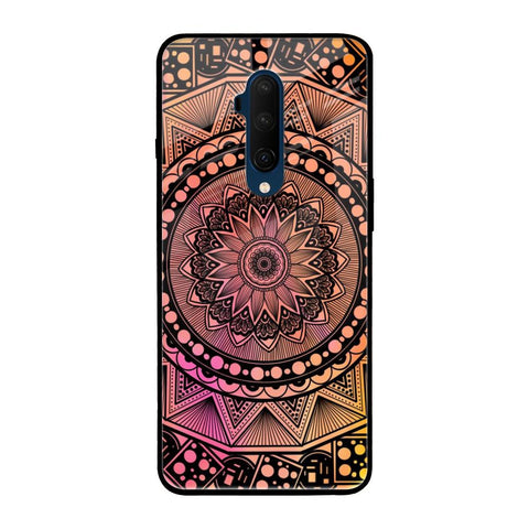 Floral Mandala OnePlus 7T Pro Glass Back Cover Online