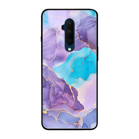 Alcohol ink Marble OnePlus 7T Pro Glass Back Cover Online