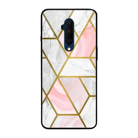 Geometrical Marble OnePlus 7T Pro Glass Back Cover Online