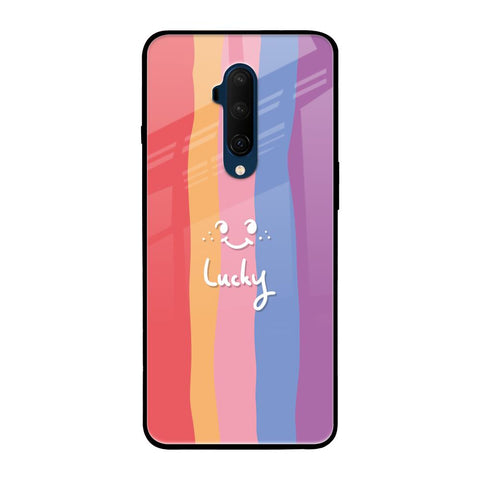 Lucky Abstract OnePlus 7T Pro Glass Back Cover Online