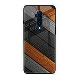 Tri Color Wood OnePlus 7T Pro Glass Back Cover Online