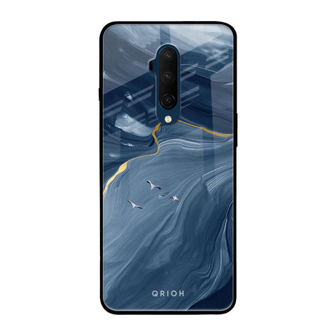 Deep Ocean Marble OnePlus 7T Pro Glass Back Cover Online