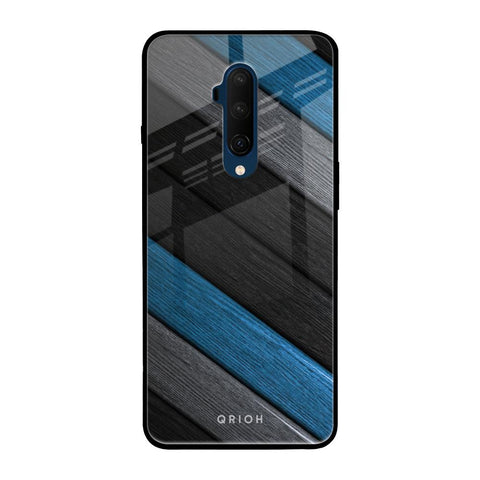 Multicolor Wooden Effect OnePlus 7T Pro Glass Back Cover Online