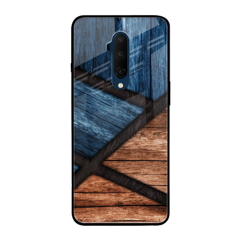 Wooden Tiles OnePlus 7T Pro Glass Back Cover Online