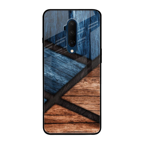 Wooden Tiles OnePlus 7T Pro Glass Back Cover Online