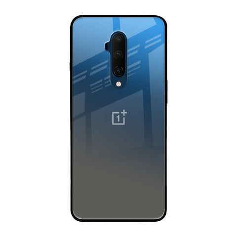 Blue Grey Ombre OnePlus 7T Pro Glass Back Cover Online