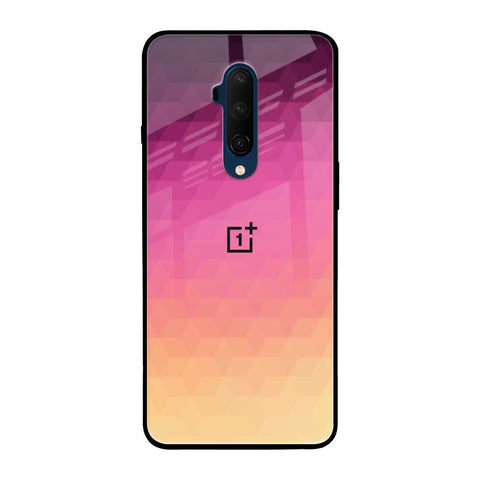 Geometric Pink Diamond OnePlus 7T Pro Glass Back Cover Online