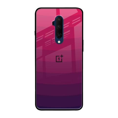 Wavy Pink Pattern OnePlus 7T Pro Glass Back Cover Online