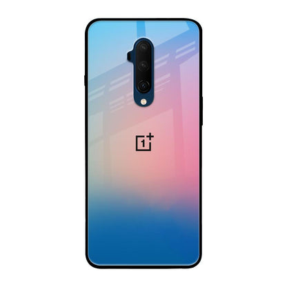 Blue & Pink Ombre OnePlus 7T Pro Glass Back Cover Online