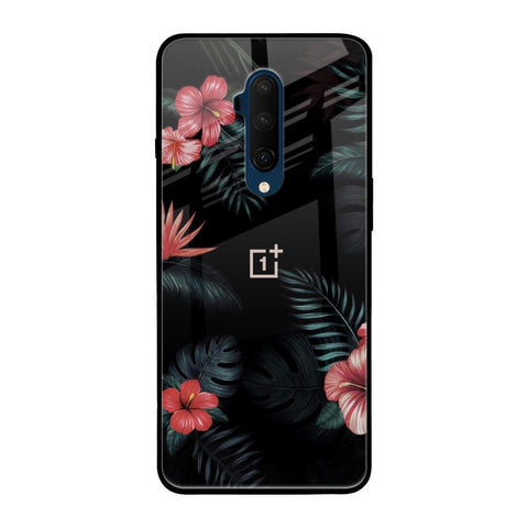 Tropical Art Flower OnePlus 7T Pro Glass Back Cover Online
