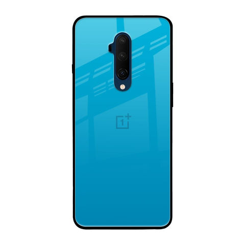 Blue Aqua OnePlus 7T Pro Glass Back Cover Online