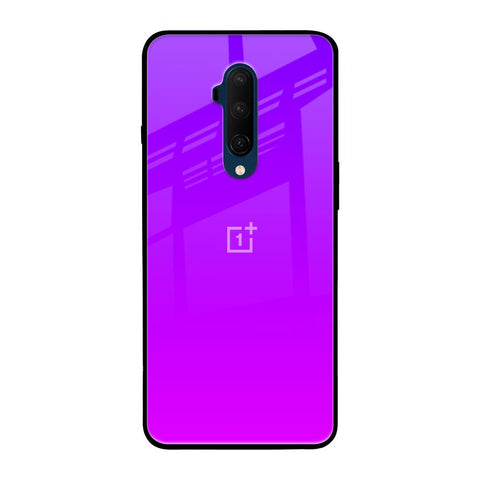 Purple Pink OnePlus 7T Pro Glass Back Cover Online