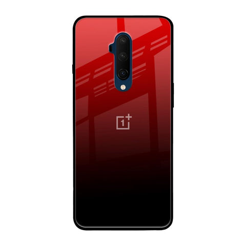 Maroon Faded OnePlus 7T Pro Glass Back Cover Online