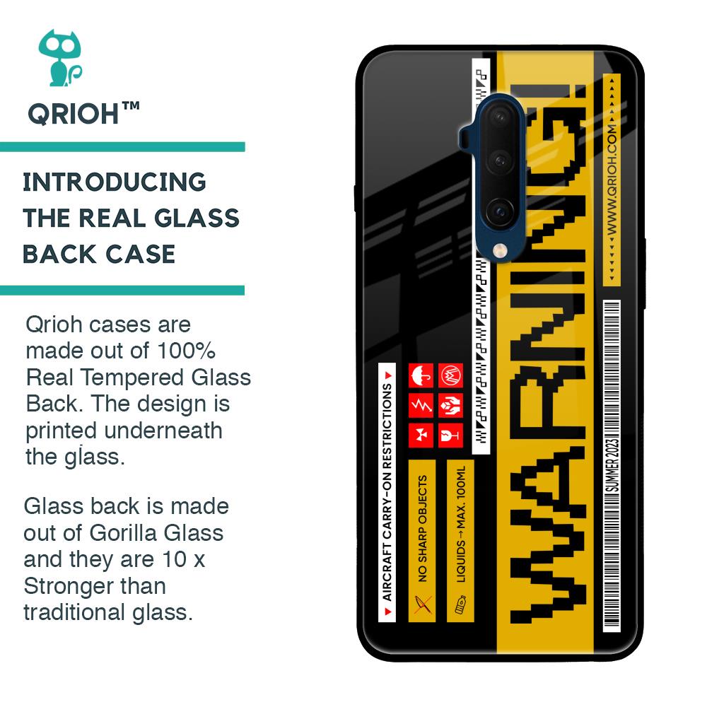 Aircraft Warning Glass Case for OnePlus 7T Pro