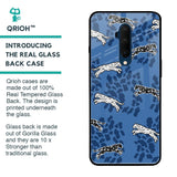 Blue Cheetah Glass Case for OnePlus 7T Pro