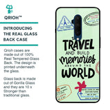 Travel Stamps Glass Case for OnePlus 7T Pro