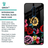 Floral Decorative Glass Case For OnePlus 7T Pro