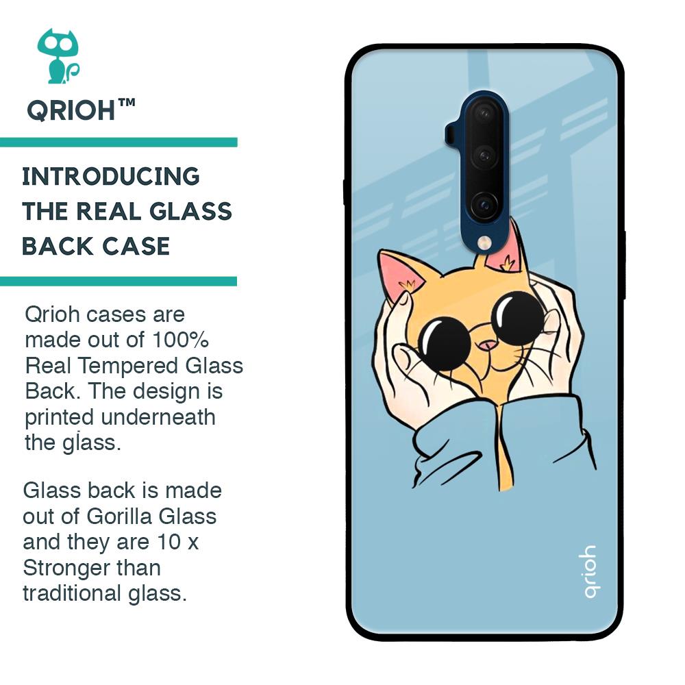 Adorable Cute Kitty Glass Case For OnePlus 7T Pro