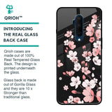 Black Cherry Blossom Glass Case for OnePlus 7T Pro