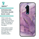 Purple Gold Marble Glass Case for OnePlus 7T Pro