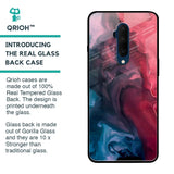 Blue & Red Smoke Glass Case for OnePlus 7T Pro