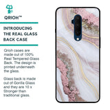 Pink & Gold Gllitter Marble Glass Case for OnePlus 7T Pro