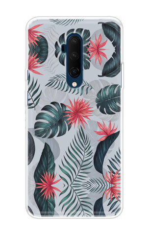 Retro Floral Leaf OnePlus 7T Pro Back Cover