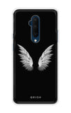 White Angel Wings OnePlus 7T Pro Back Cover