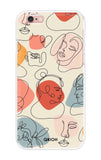 Abstract Faces iPhone 6s Plus Back Cover
