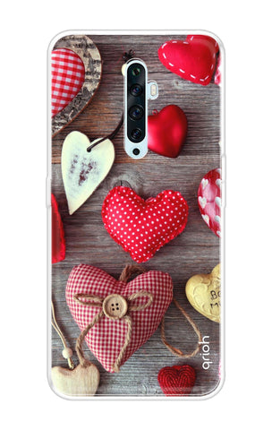 Valentine Hearts Oppo Reno2 F Back Cover
