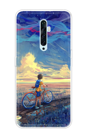 Riding Bicycle to Dreamland Oppo Reno2 F Back Cover