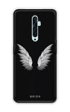 White Angel Wings Oppo Reno2 F Back Cover