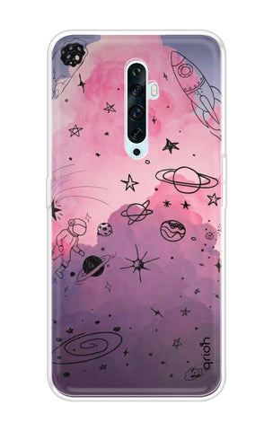 Space Doodles Art Oppo Reno2 F Back Cover
