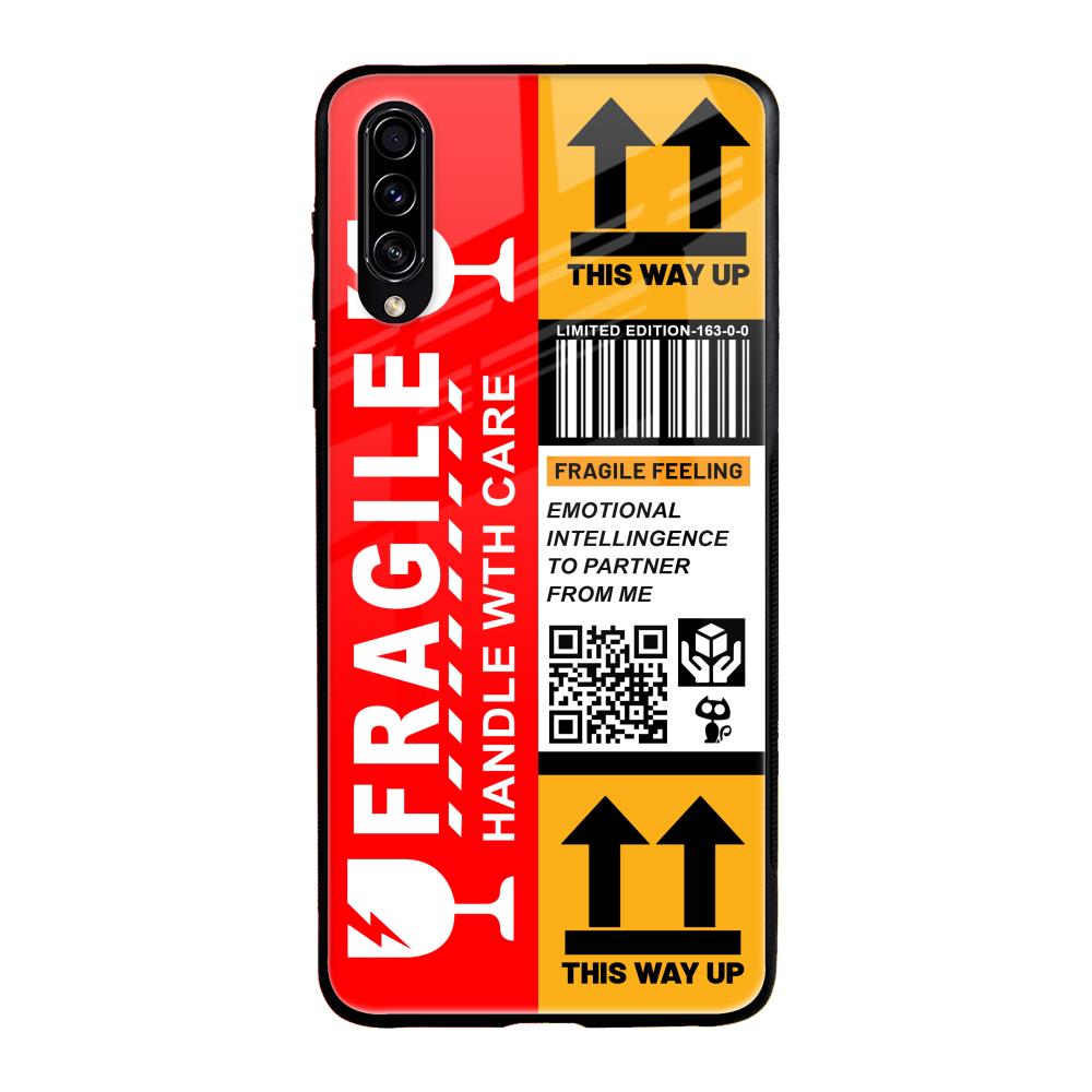 Handle With Care Samsung Galaxy A70s Glass Back Cover Online