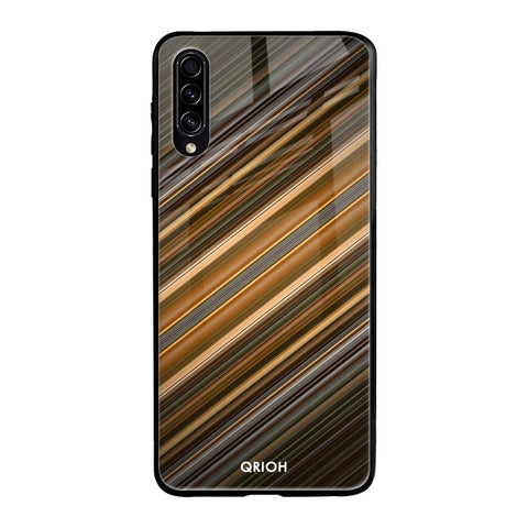 Diagonal Slash Pattern Samsung Galaxy A70s Glass Back Cover Online