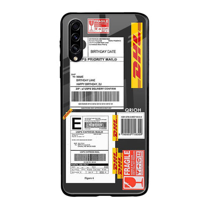 Cool Barcode Label Samsung Galaxy A70s Glass Back Cover Online