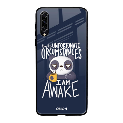 Struggling Panda Samsung Galaxy A70s Glass Back Cover Online