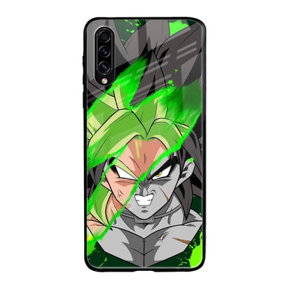 Anime Green Splash Samsung Galaxy A70s Glass Back Cover Online