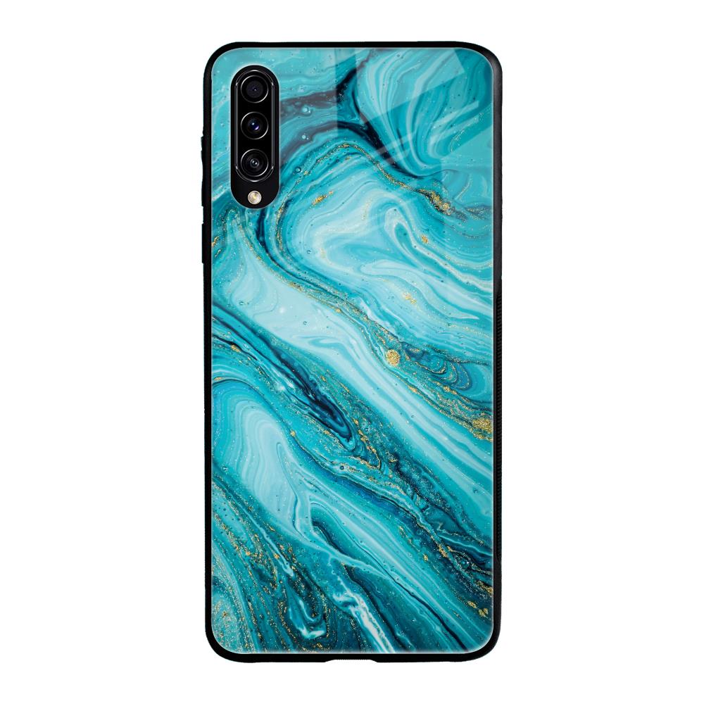 Ocean Marble Samsung Galaxy A70s Glass Back Cover Online