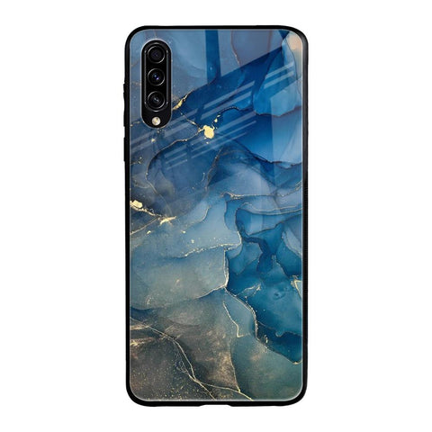 Blue Cool Marble Samsung Galaxy A70s Glass Back Cover Online