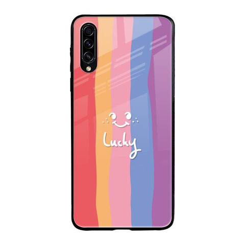 Lucky Abstract Samsung Galaxy A70s Glass Back Cover Online