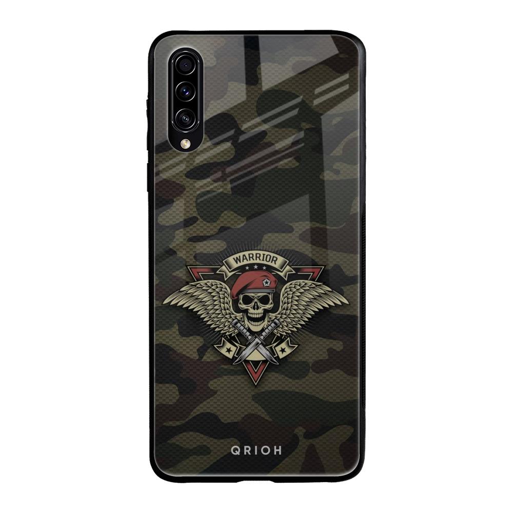 Army Warrior Samsung Galaxy A70s Glass Back Cover Online