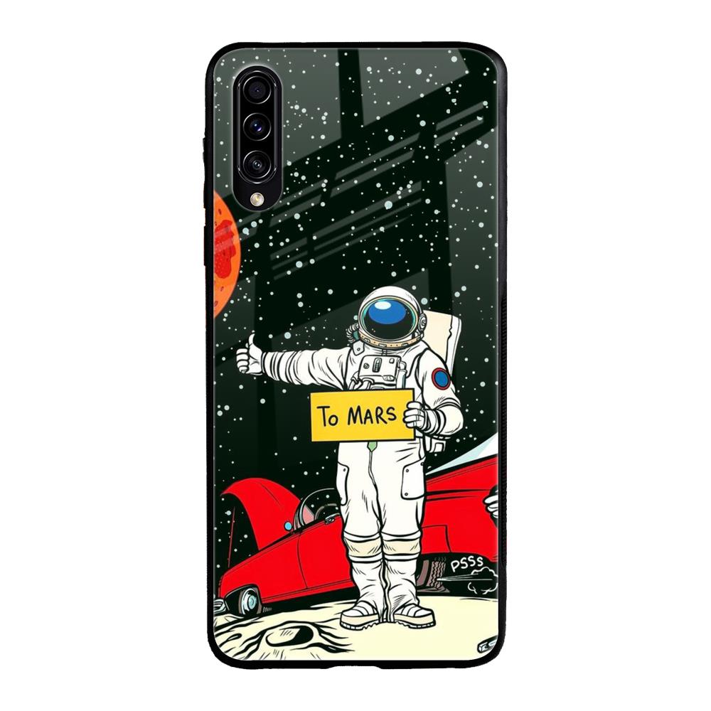 Astronaut on Mars Samsung Galaxy A70s Glass Back Cover Online